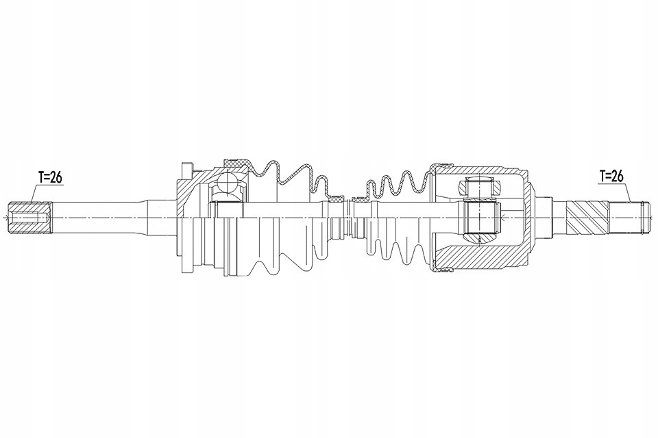 фото №1, Привідний вал привідна mazda b2500 2.5d/2.5td 99- ліва mtm