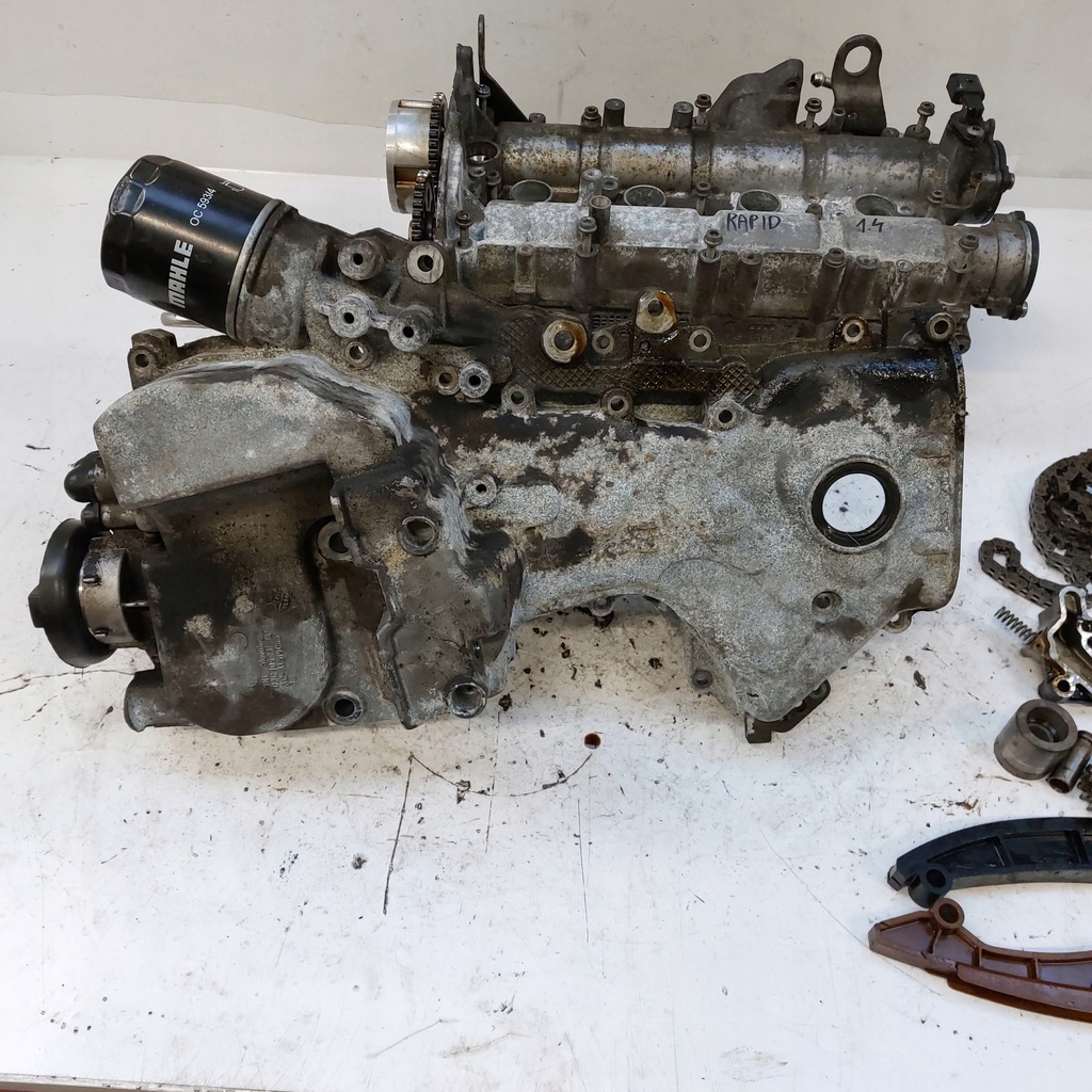 фото №4, Skoda rapid 1,4 tsi головка двигателя валы защита распределительного вала 03c103358bf