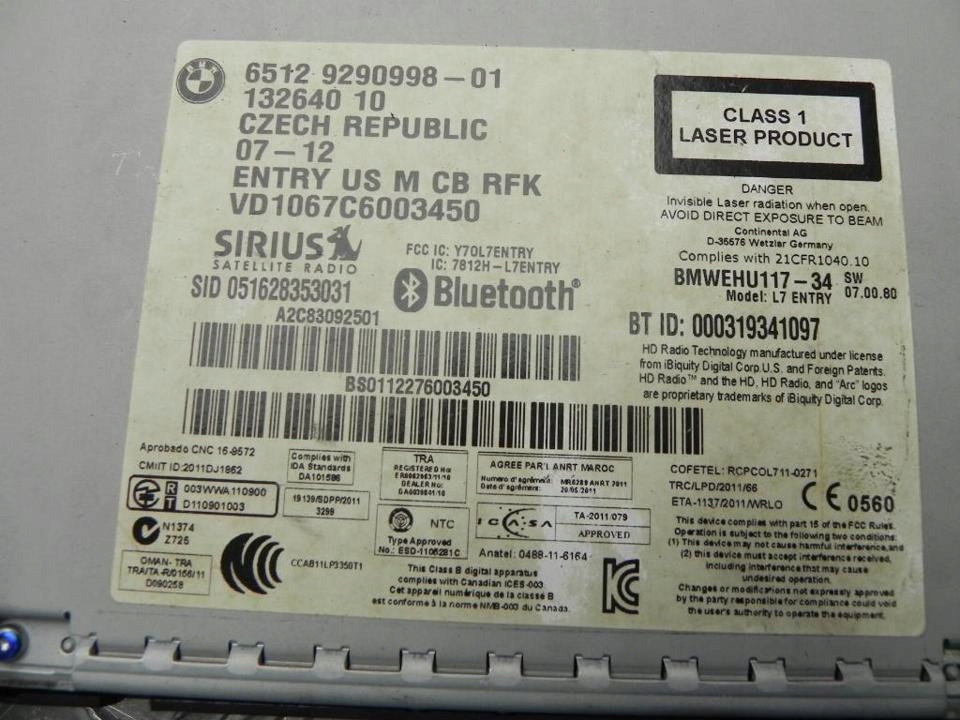 фото №5, Радіо з програвач cd bmw 3 2013 9290998