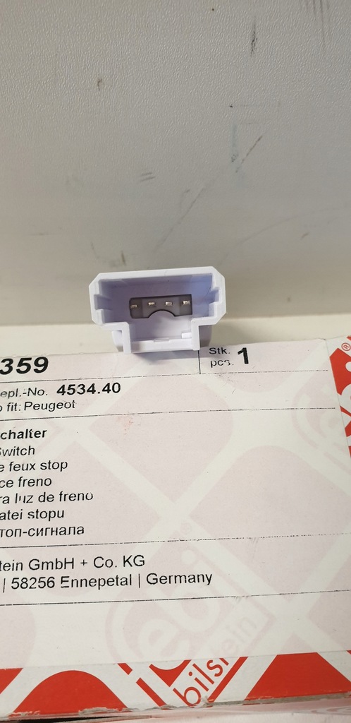 фото №10, Febi вимикач світла стоп citroen