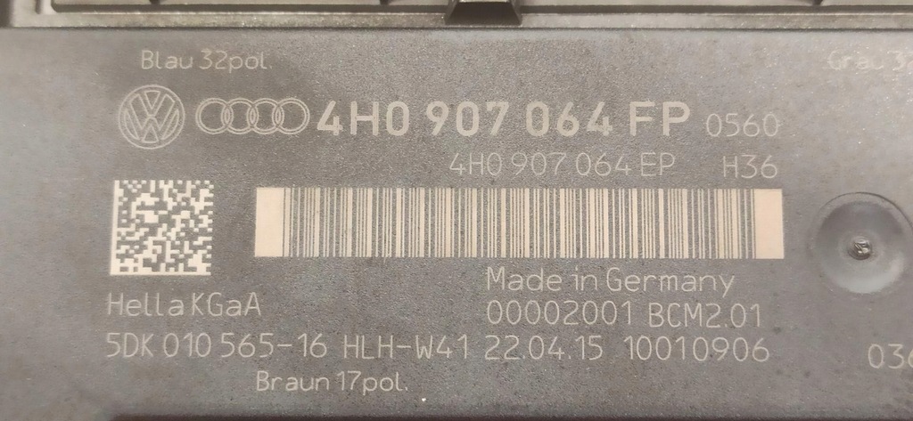 фото №5, Audi a7 4g модуль комфорта 4h0907064fp