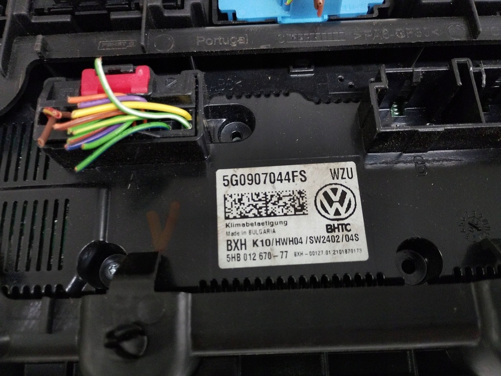 фото №7, Volkswagen панель кондиціонера 5g0907044fs europa