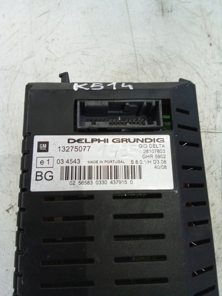 фото №4, K514 дисплей opel zafira b 13275077