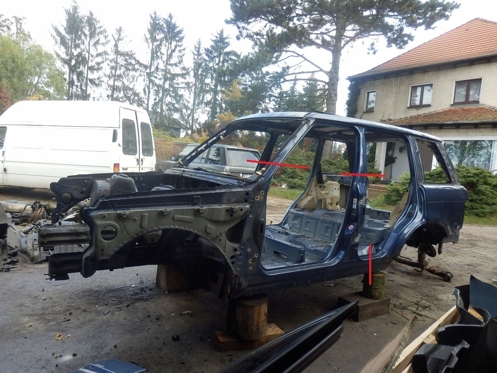 фото №2, Range rover l322 чверть ліва перед блок двигуна поріг