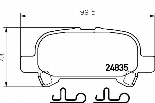 фото №1, Textar тормозные колодки тормозные toyota задняя avalon 01- 04-