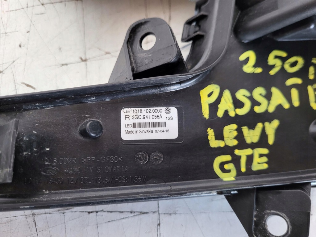 Купить Vw passat b8 gte противотуманная фара drl led правый