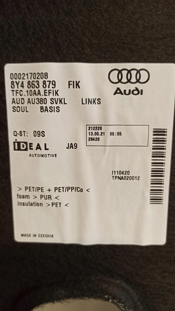 фото №5, Audi a3 8y обшивка багажника левый 8y4863879