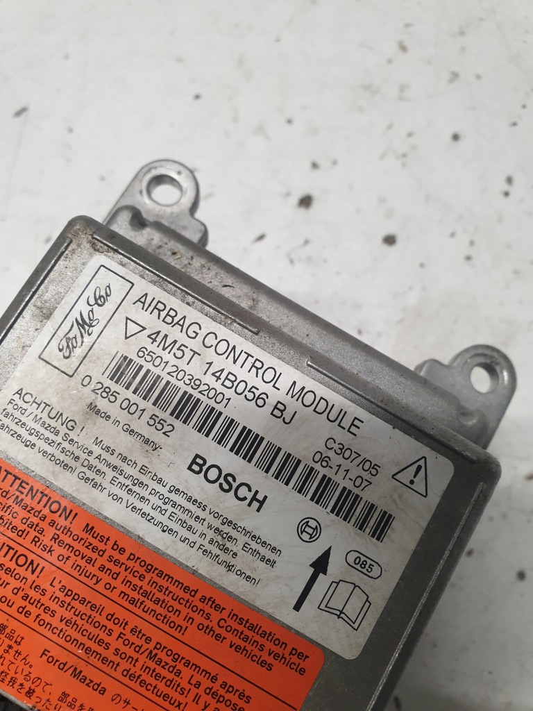 фото №5, Модуль датчик подушка безопасности ford focus mkii 4m5t14b056bj