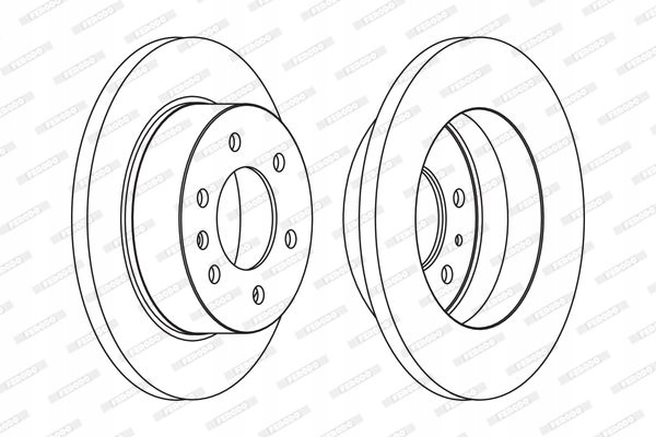 фото №1, Диск тормозная задняя l/p mercedes sprinter 3,5-t sprinter 3,5-t 907 fero
