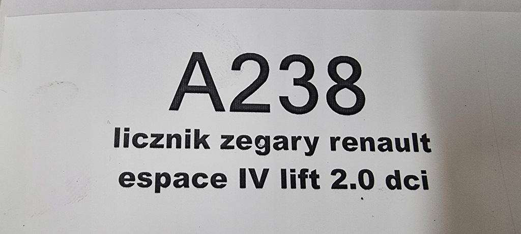 фото №5, Счетчик приборы renault espace iv lift 2.0 dci