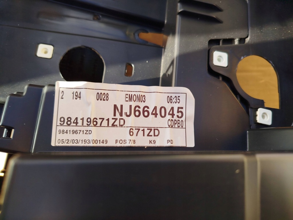 98419671zd приборная панель приборная приборная панель citroen berlingo 3 оригинал Недорого