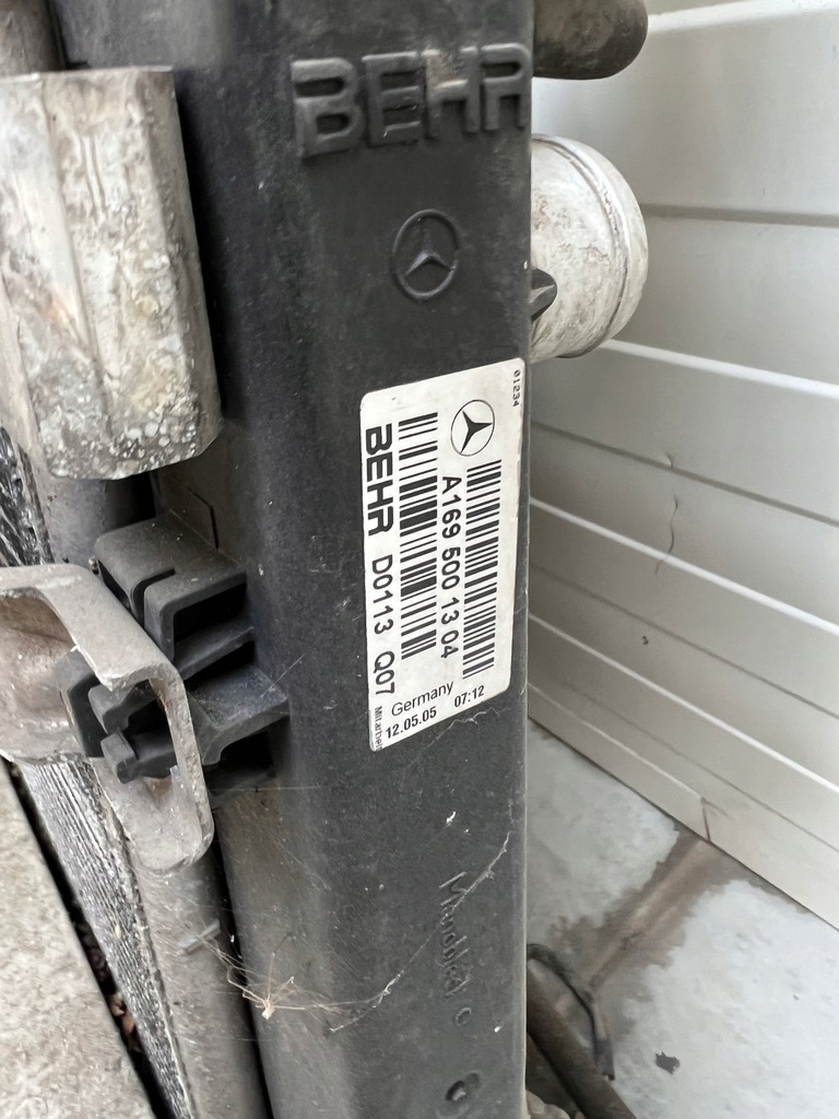 фото №7, Комплект радіатор радіатор mercedes b-klasa w245 дизель автоматична коробка передач