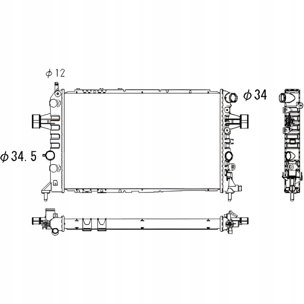 фото №1, Радиатор opel astra g 97-04