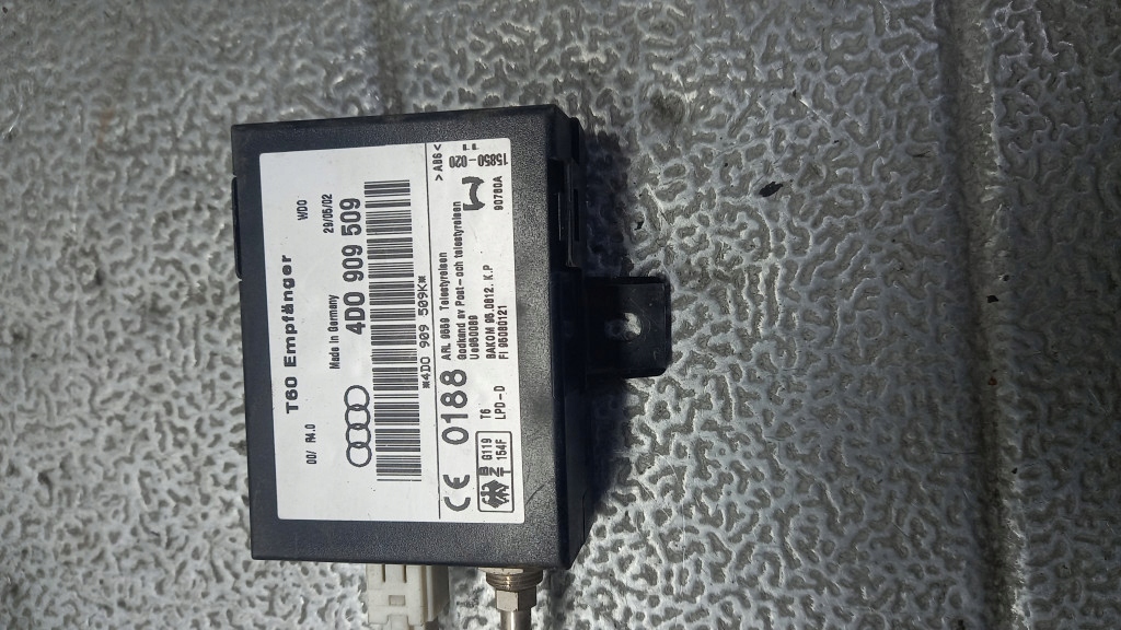 фото №1, Блок управления webasto audi a6 c5 2.4b 02r sedan 4d0909509