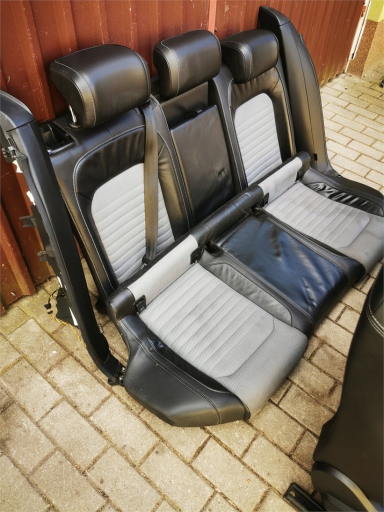 фото №10, Vw passat b8 kombi r-line 14-19 сиденья заднее сиденье салон демонтаж