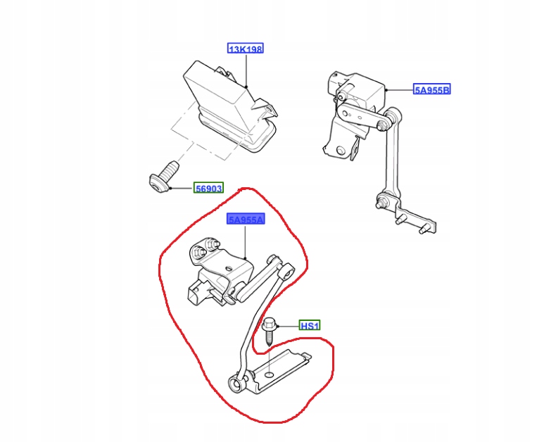 фото №13, Датчик высоты подвеска перед левый ford mondeo 1679311 _ 8g9n-3c438-aa
