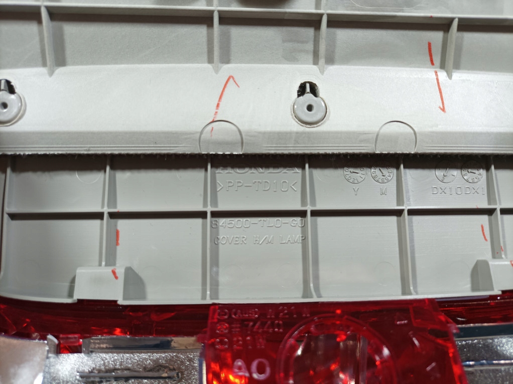 фото №11, Honda accord viii sedan полка багажника задняя свет стоп 84510-tl0-g0