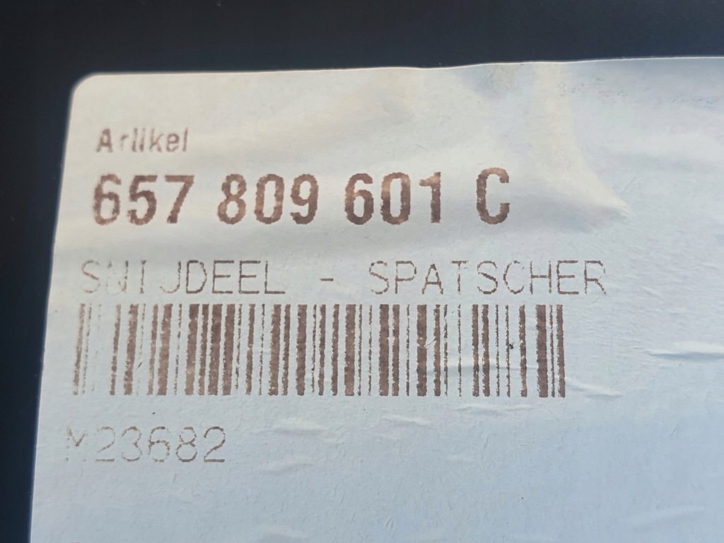 фото №9, Фрагмент стены боковой крыло левый задняя оригинальный номер skoda scala 657809601c