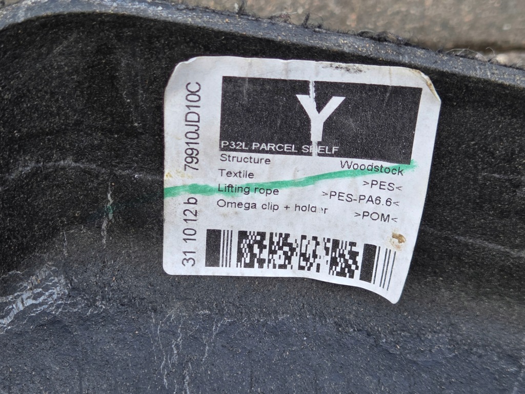 Nissan qashqai j10 полиця багажника 79910jd10c 06-2013 bdb Київ