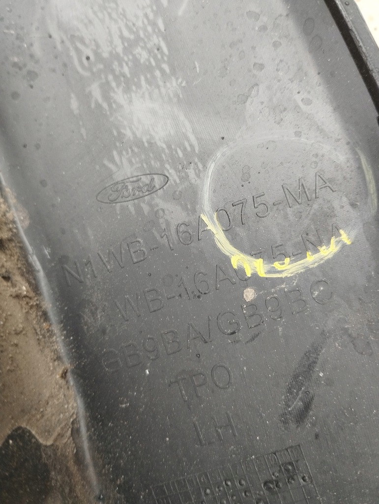 фото №6, Ford ranger молдинг крила лівий задня n1wb-16a075-ma оригінал