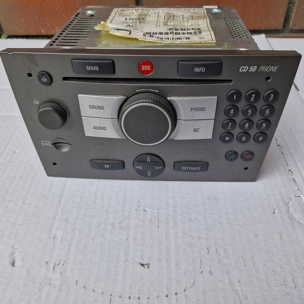 фото №1, Opel vectra c радіо радіопрогравач 13113147