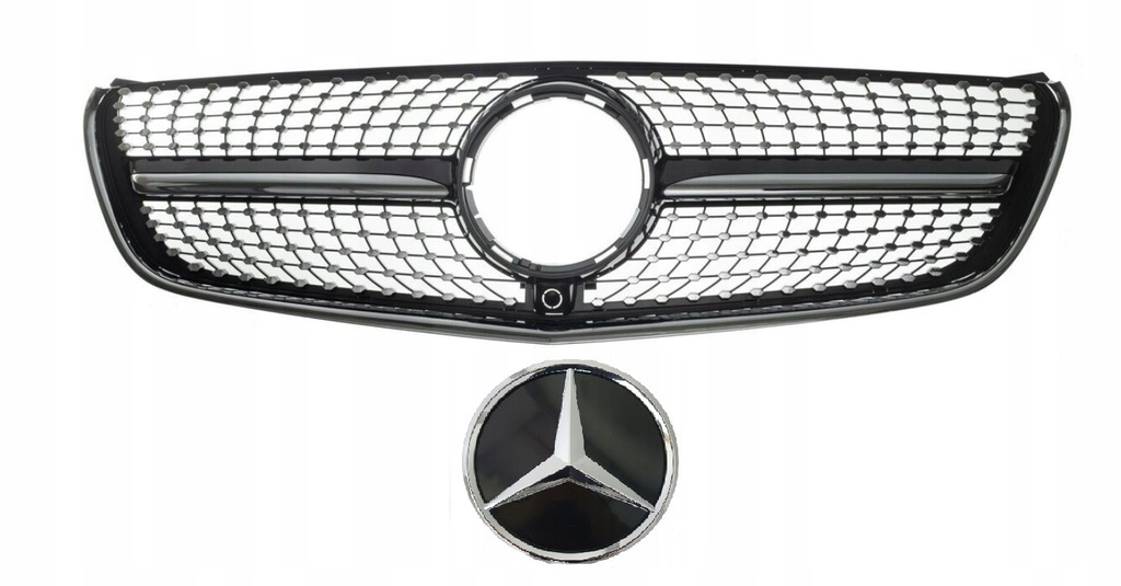 фото №1, Mercedes v-klasa 447 14- решітка радіатора решітка радіатора diamond czarna