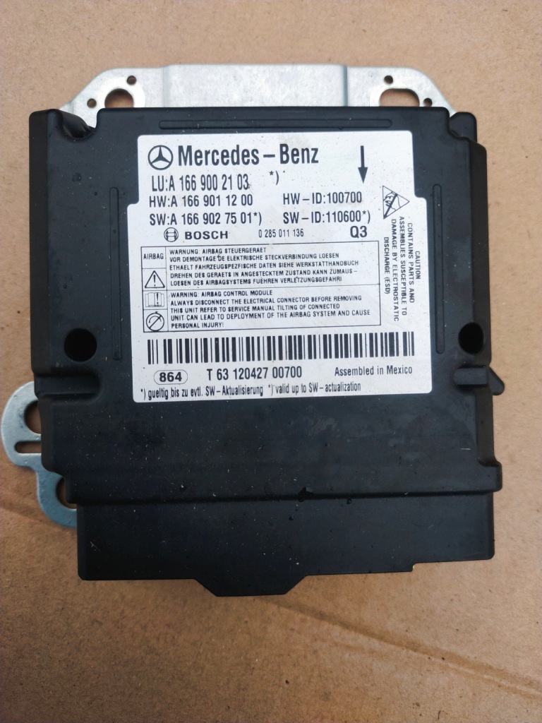 фото №1, Датчик подушка безопасности mercedes ml w166 a1669002103