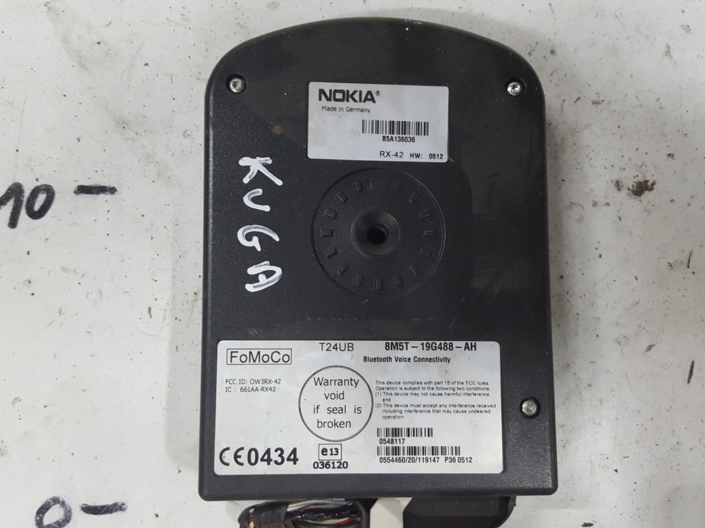 фото №1, Ford kuga mk1 08-12r модуль блок керування bluetooth