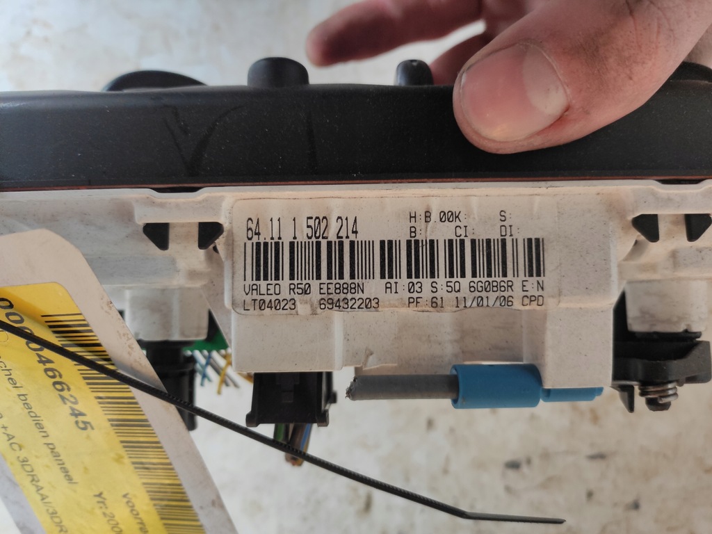 фото №4, Панель обдув кондиціонера mini cooper r50 r52 r53