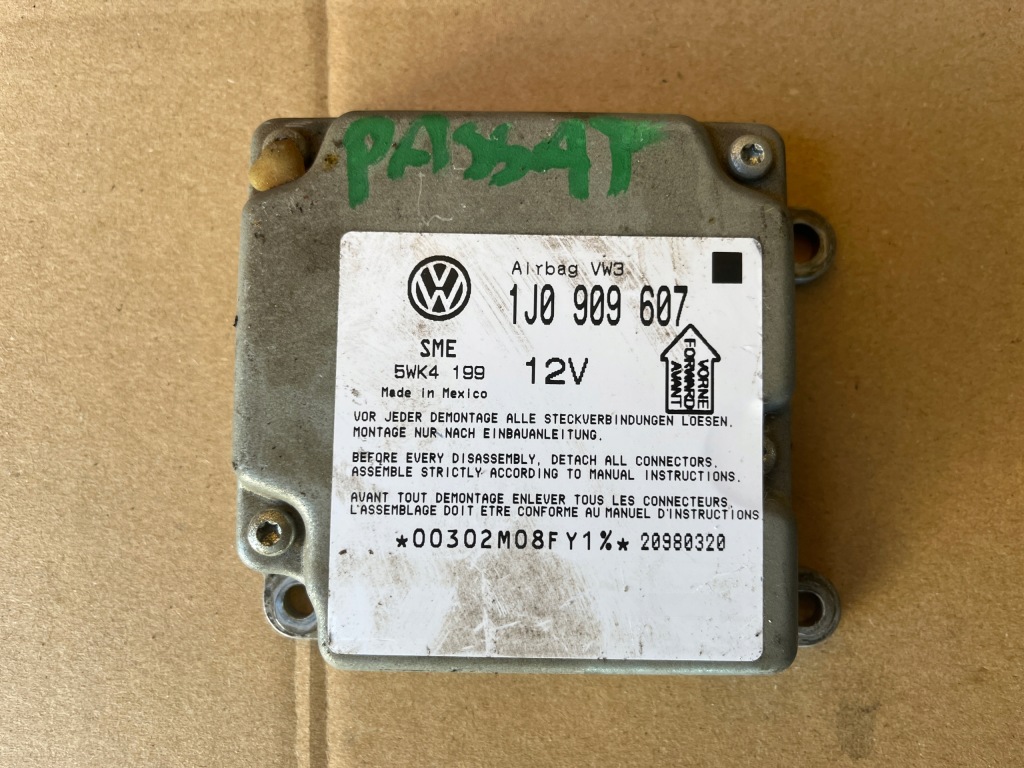 Купить Модуль датчик подушка безопасности volkswagen vw passat b5 1995-2000 1j0909607