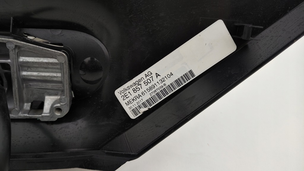 фото №6, Vw crafter 2e1 зеркало левая каркас корпус электропроводка 6pin lu21