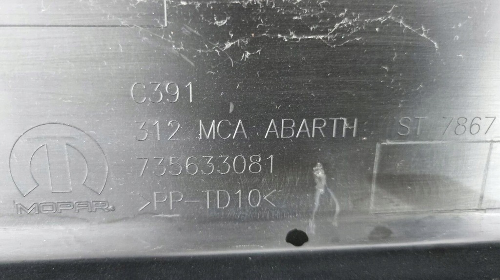 фото №9, Fiat 500 abarth 595 lift 2016- бампер задний задняя 735633081