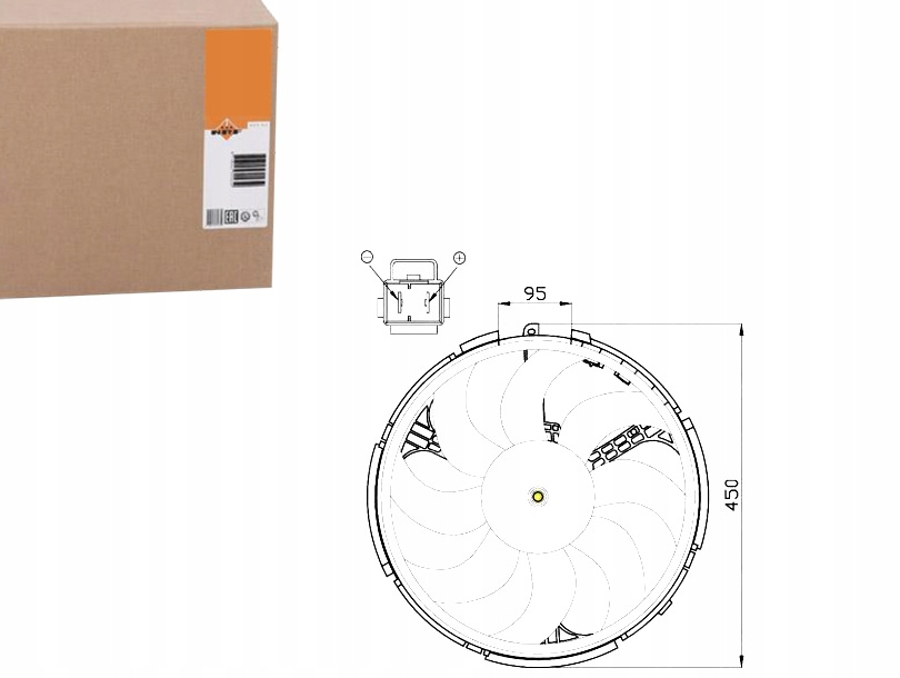 Купити Вентилятор радіатора fiat stilo 01- nrf