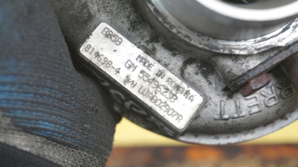 Insignia b astra 1.6 cdti 18r 110km b16dte турбина турбонагнетатель 55496238 Недорого