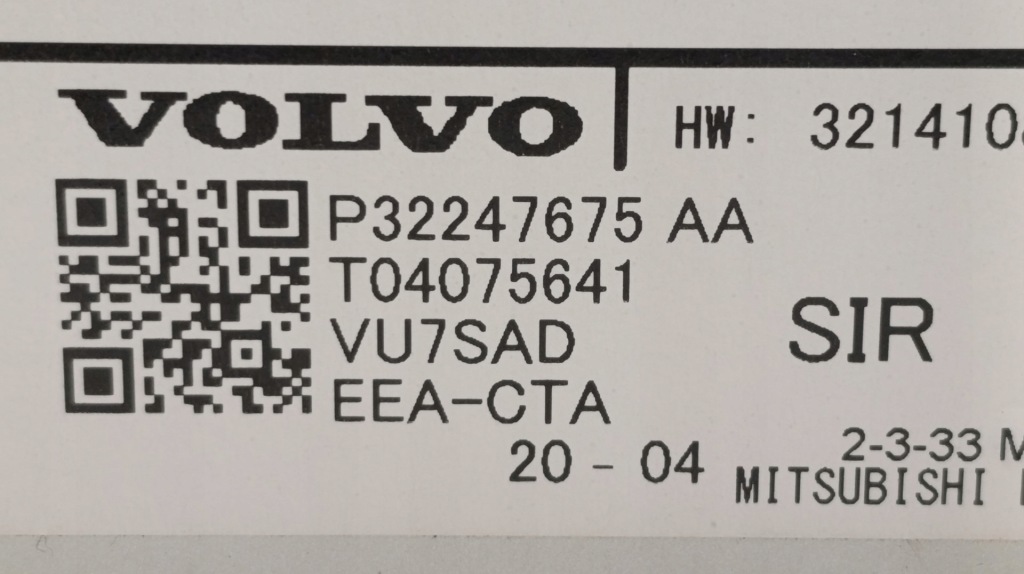 32247675 радиопроигрыватель радио volvo xc60 2 Недорого