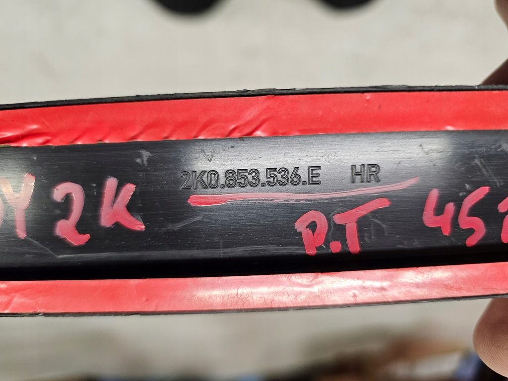 фото №11, Vw caddy iii 2k молдинг дверь правая задняя задняя 2k0853536e