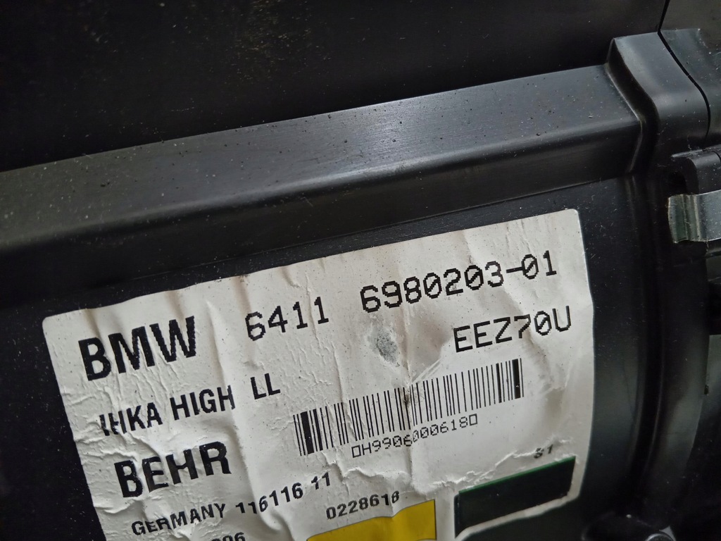 фото №7, Отопитель wody кондиционер корпус bmw 7 e65