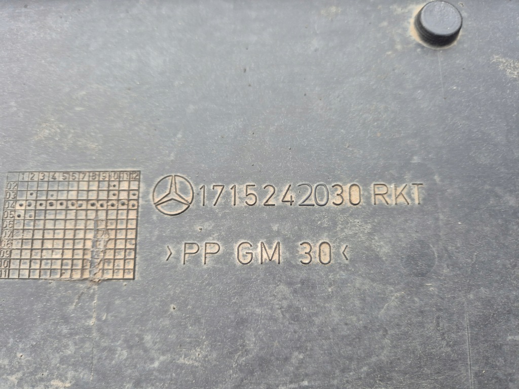 Накладка под бампер mercedes slk r171 1715242030 Цена