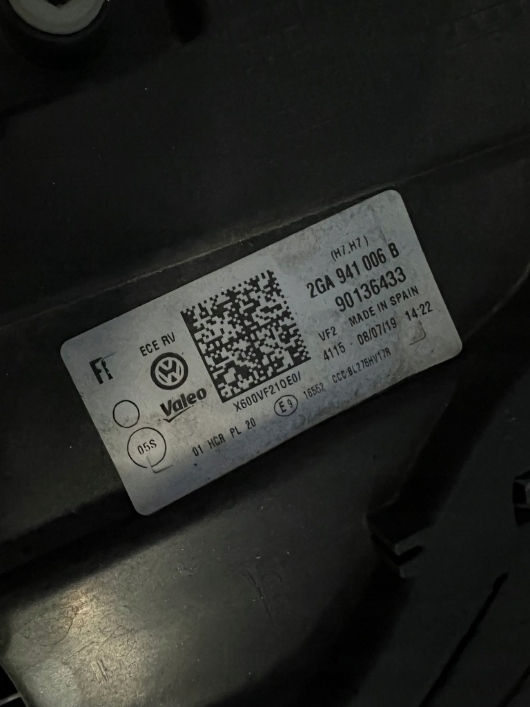 фото №6, Volkswagen оригинальный номер 2ga941006b лампа передняя p