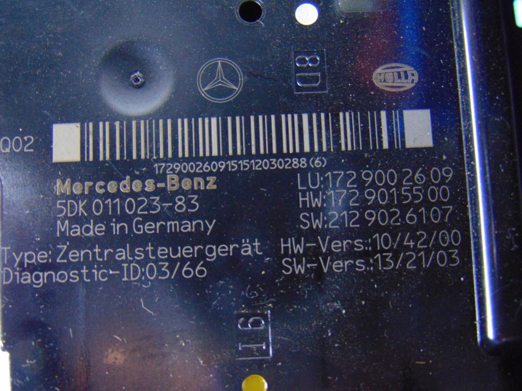 Коробка предохранителей модуль sam mercedes slk r172 w172 1729002609 Доставка