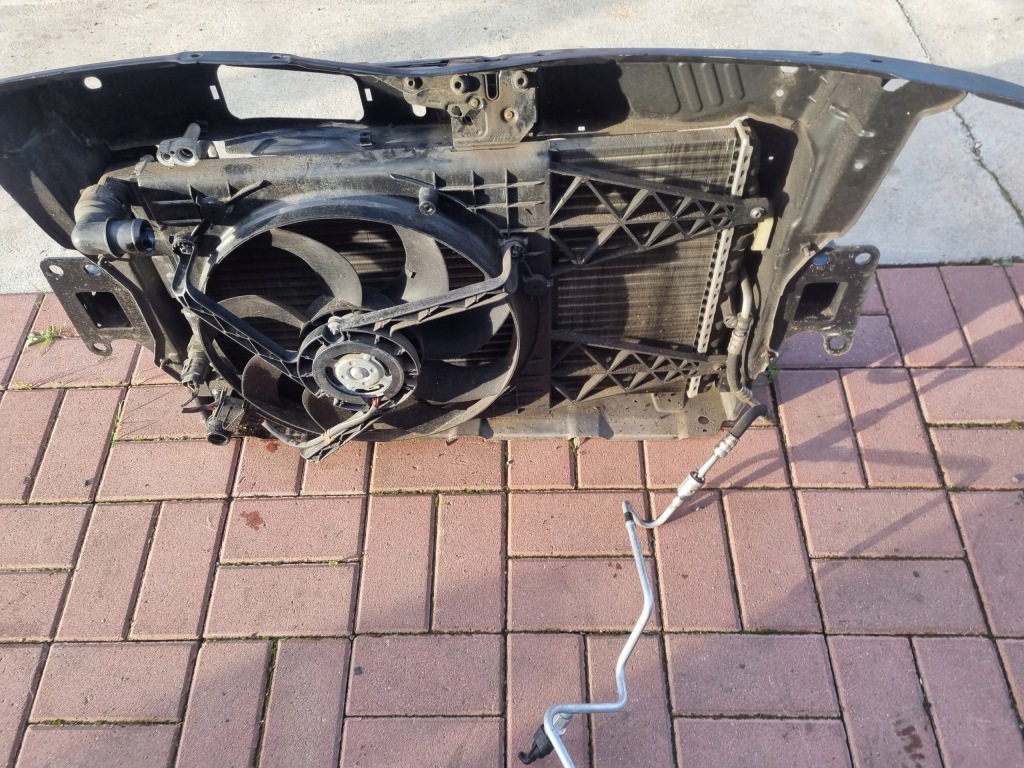 фото №9, Fabia ii 1.2 kompletny pas передний радиатор вентилятор