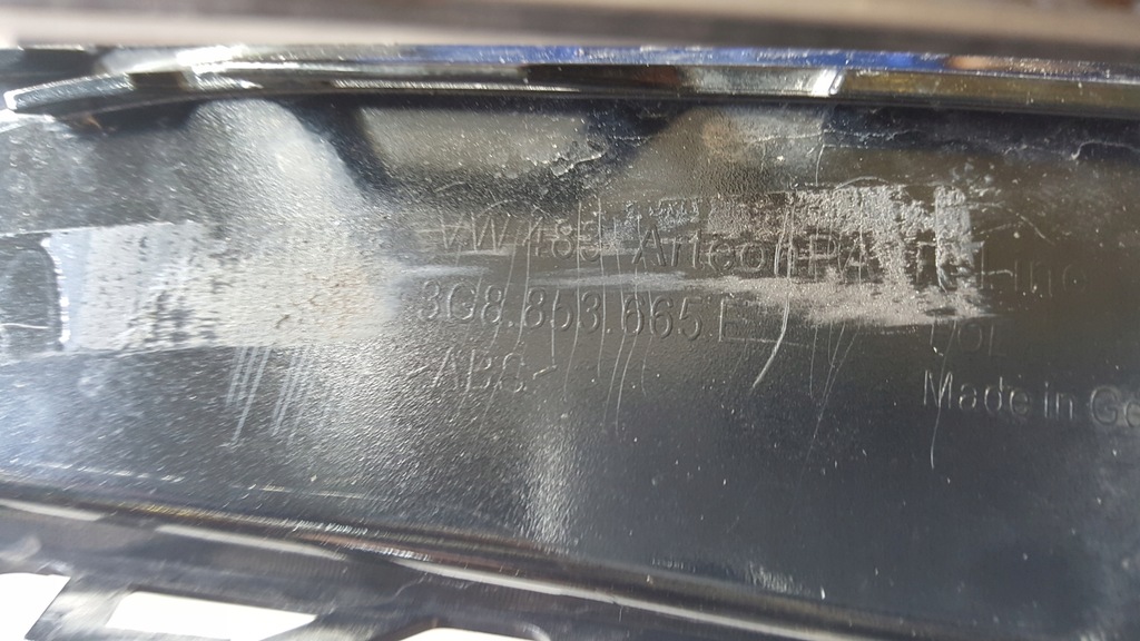 фото №10, Решётка бампера левый перед vw arteon 3g8853665e демонтаж