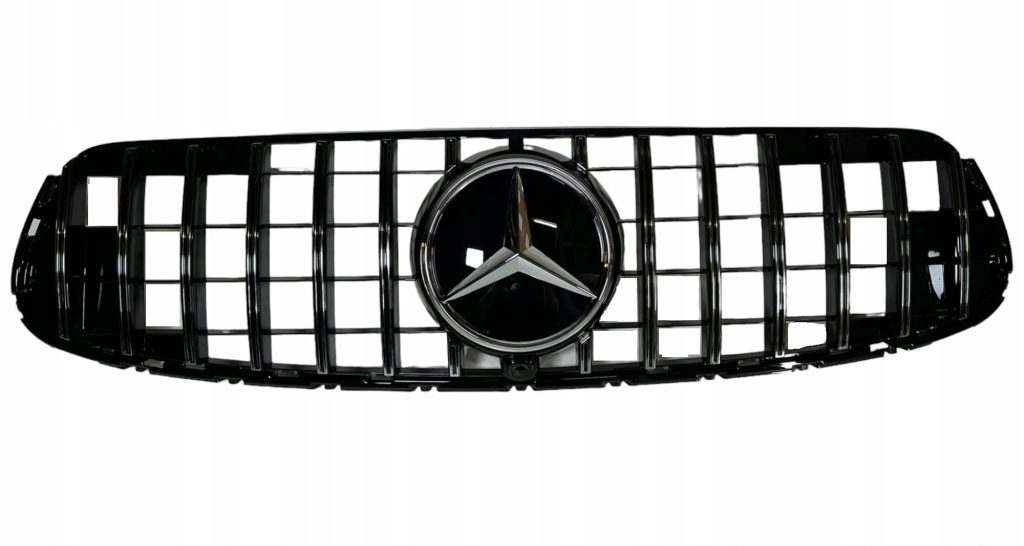 фото №1, Решётка радиатора mercedes glc x253 c253 lift 19-22 amg line panamericana + эмблема