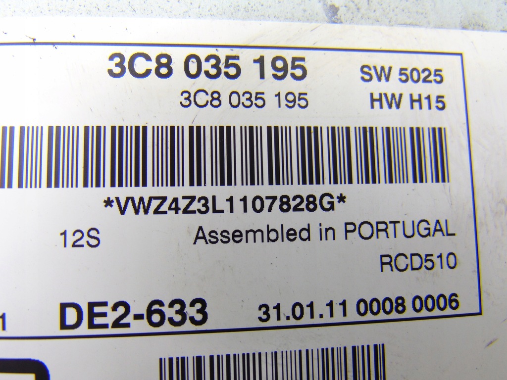 фото №9, Радіо cd навігація vw scirocco iii 1k8 vw tiguan i 5n 3c8035195