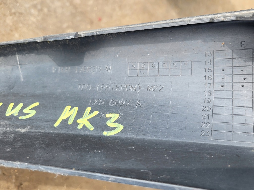 фото №10, Спойлер бампера перед накладка нижняя решётка ford focus 3 iii mk3 lift оригинальный номер