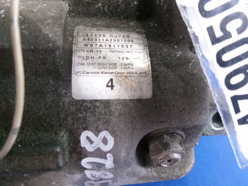 фото №7, Nissan tiida 1.6b зчеплення компресор кондиціонера 92600cj70b