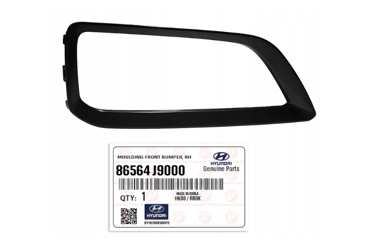 фото №1, Hyundai kona 2017-2020 рамка протитуманної фари права 86564j9000 оригінал