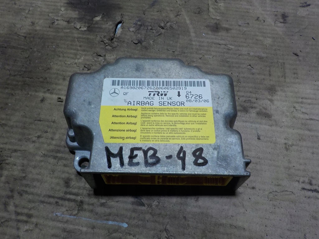 фото №1, Mercedes b170 1.7b модуль подушка безпеки