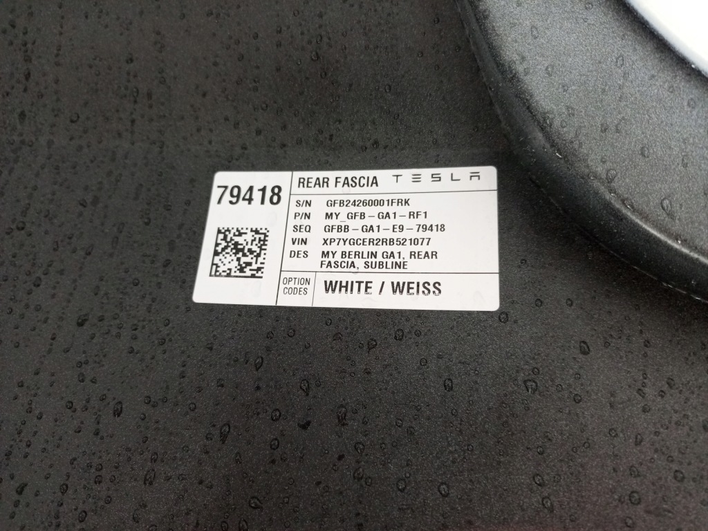 фото №15, Tesla model y my 2020- бампер задній задня оригінал =