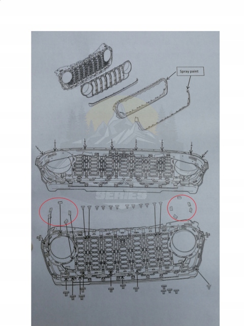 фото №5, Решётка радиатора решётка радиатора jeep wrangler jl / jt model 2024 bez камеры txjl 19728